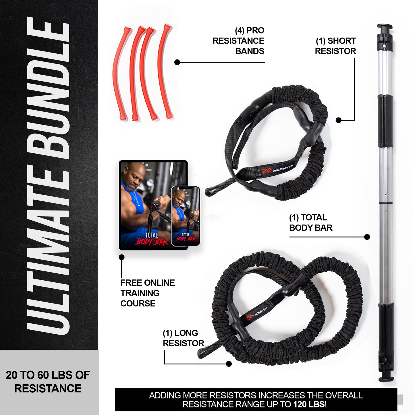 resistance band gym set